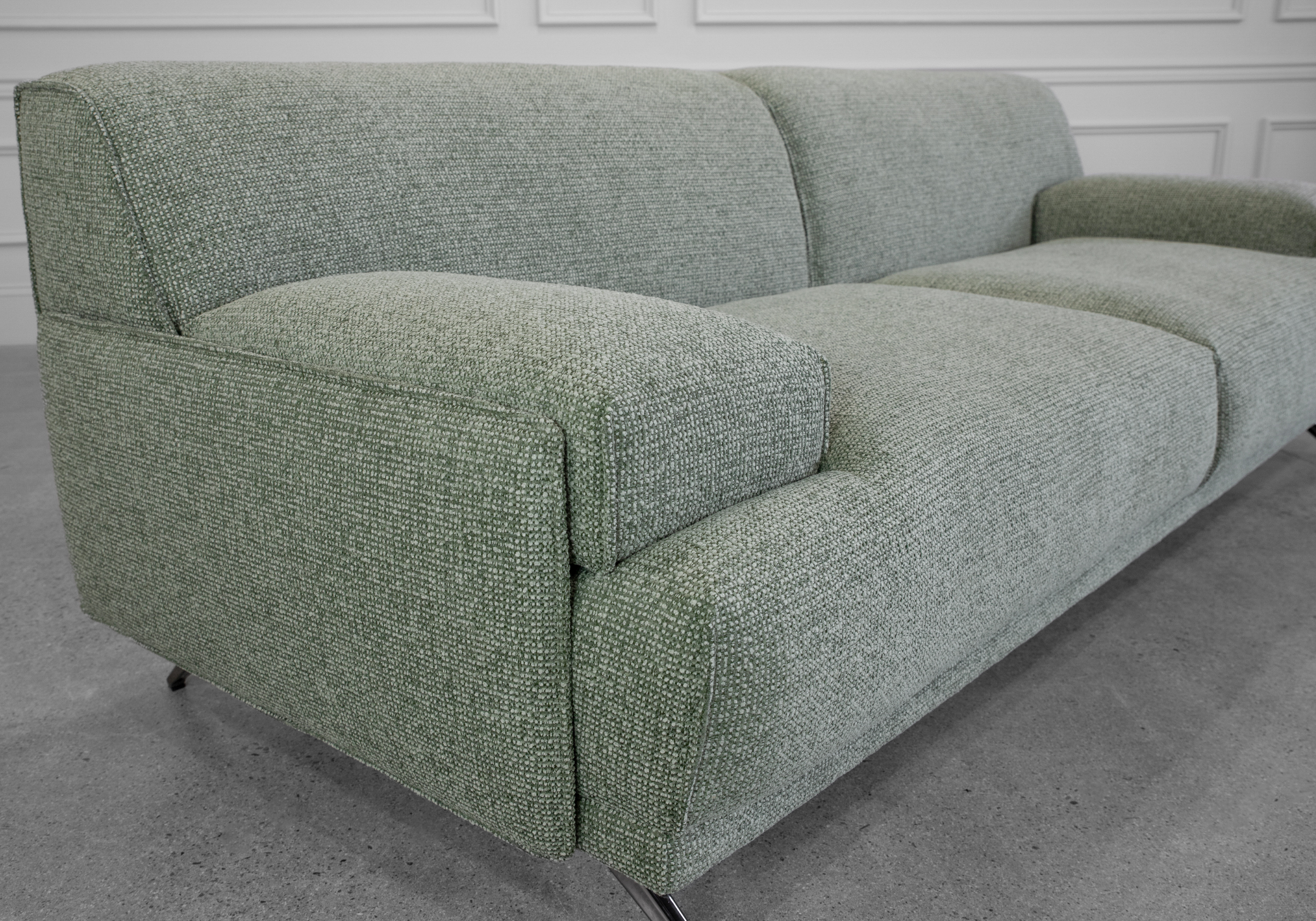 Monday Fabric Sofa in Green - Close Up
