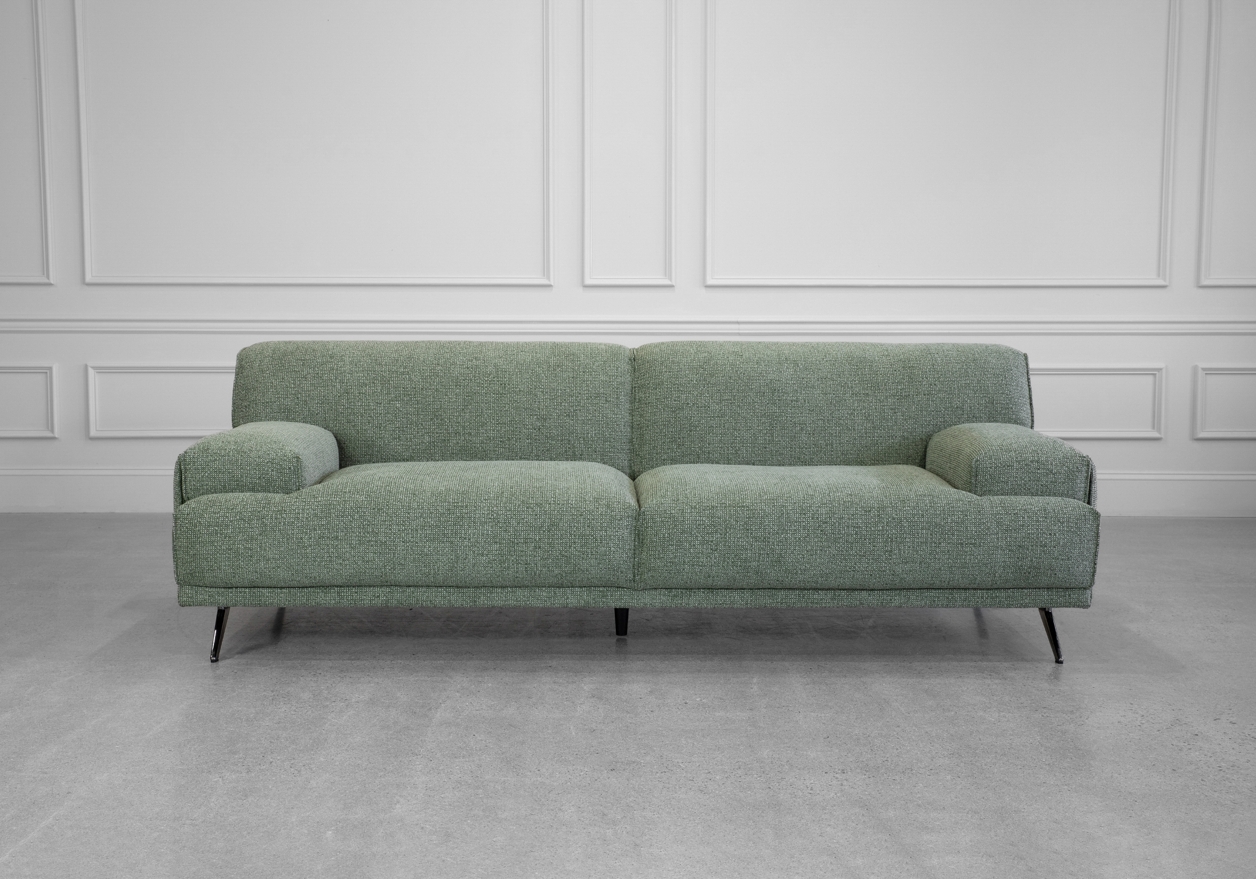 Monday Fabric Sofa in Green - Front