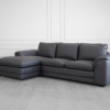 Nicole Sectional in Charcoal - Angle