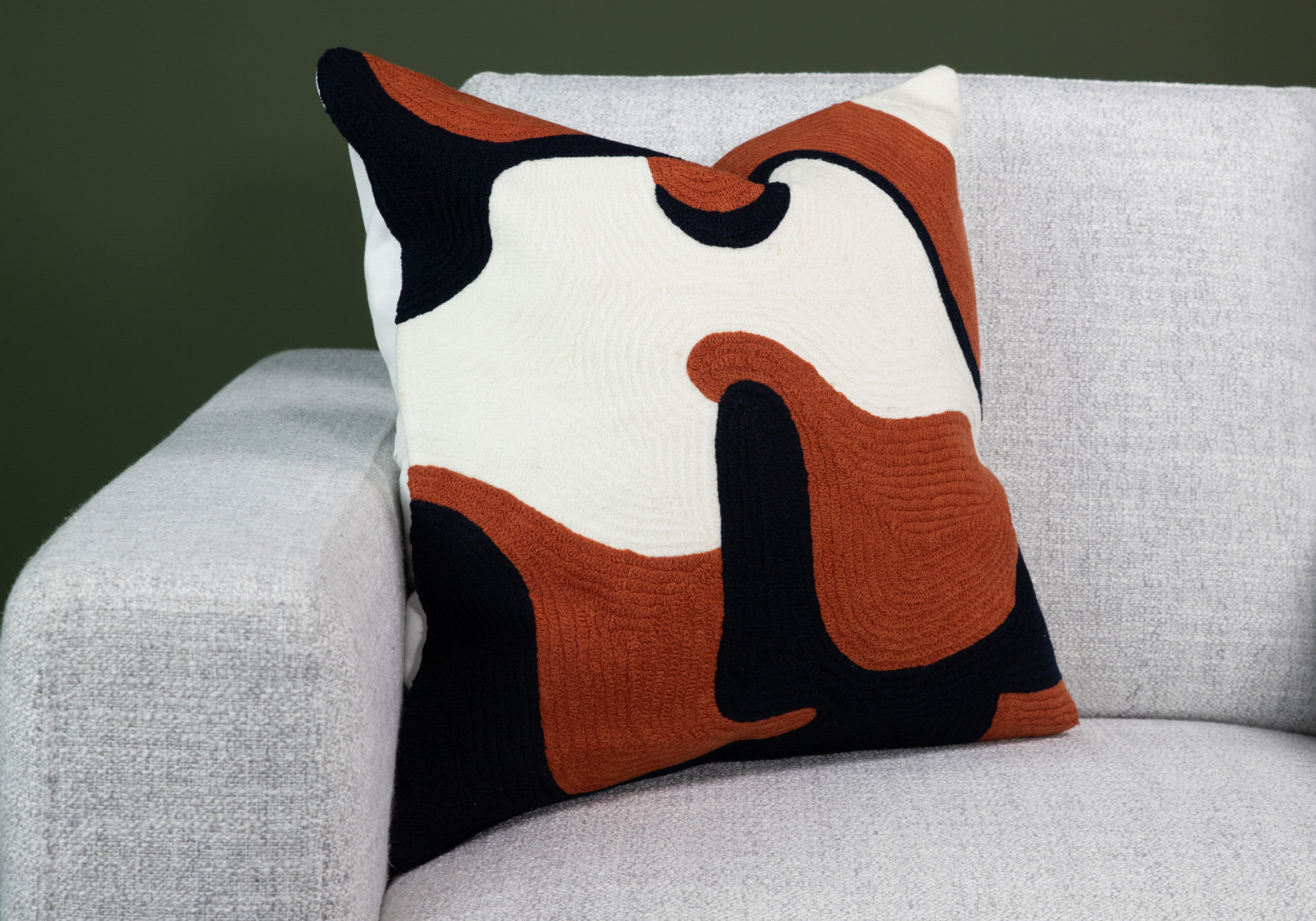 Rustic Curve 20x20 Decorative Pillow