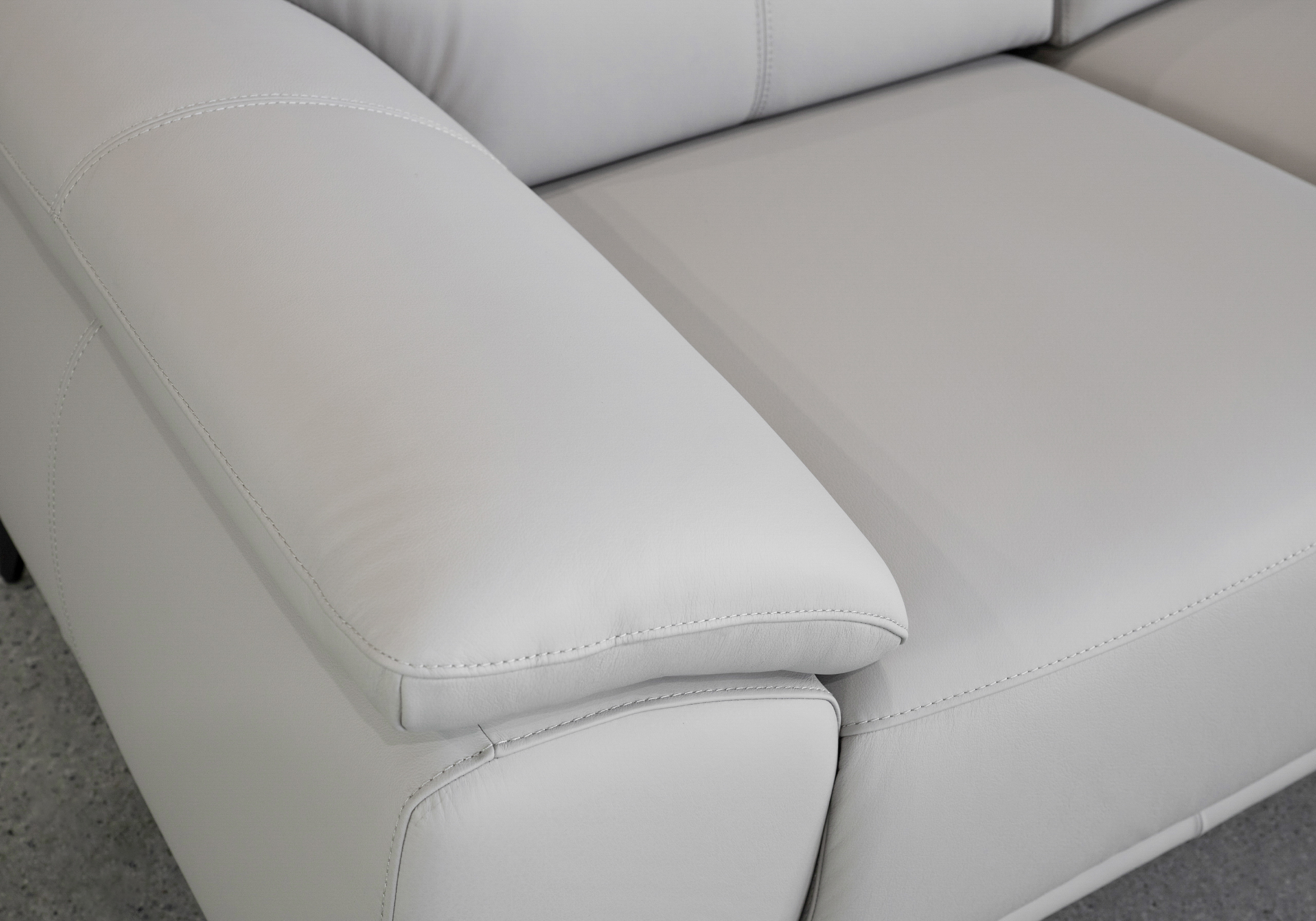 Sebastian Loveseat in Light Grey - Close Up
