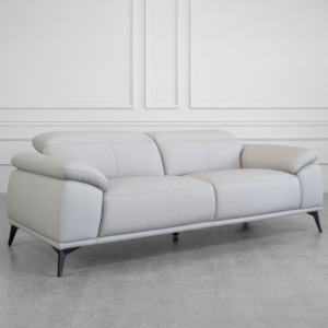 Sebastian Sofa in Light Grey - Angle Sebastian Sofa in Light Grey - Angle
