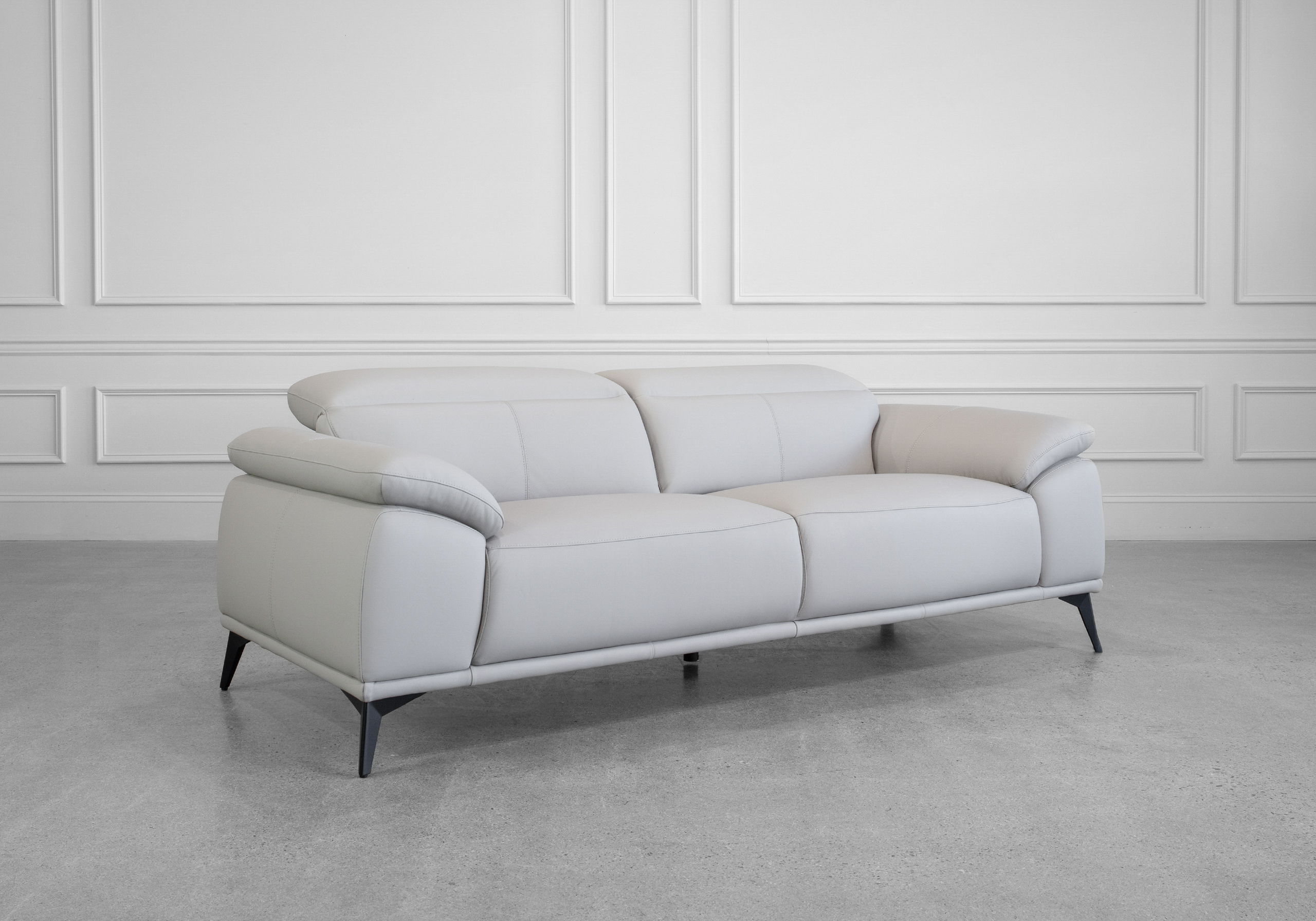 Sebastian Sofa in Light Grey - Angle