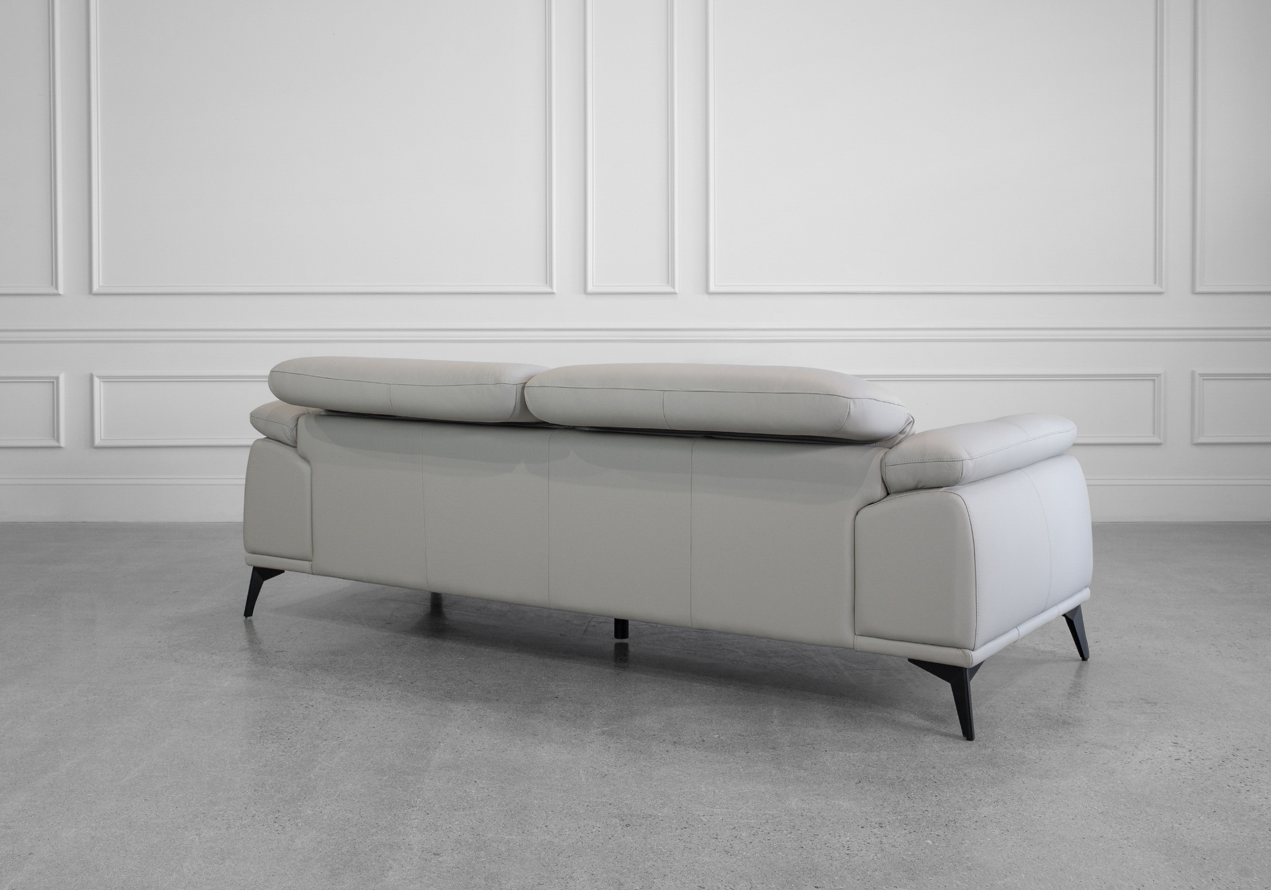 Sebastian Sofa in Light Grey - Back