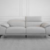 Sebastian Sofa in Light Grey - Front - Headrest