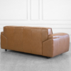 Seville Leather Loveseat in Tek - Back Seville Leather Loveseat in Tek - Back