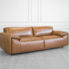 Seville Leather Sofa in Tek - Angle