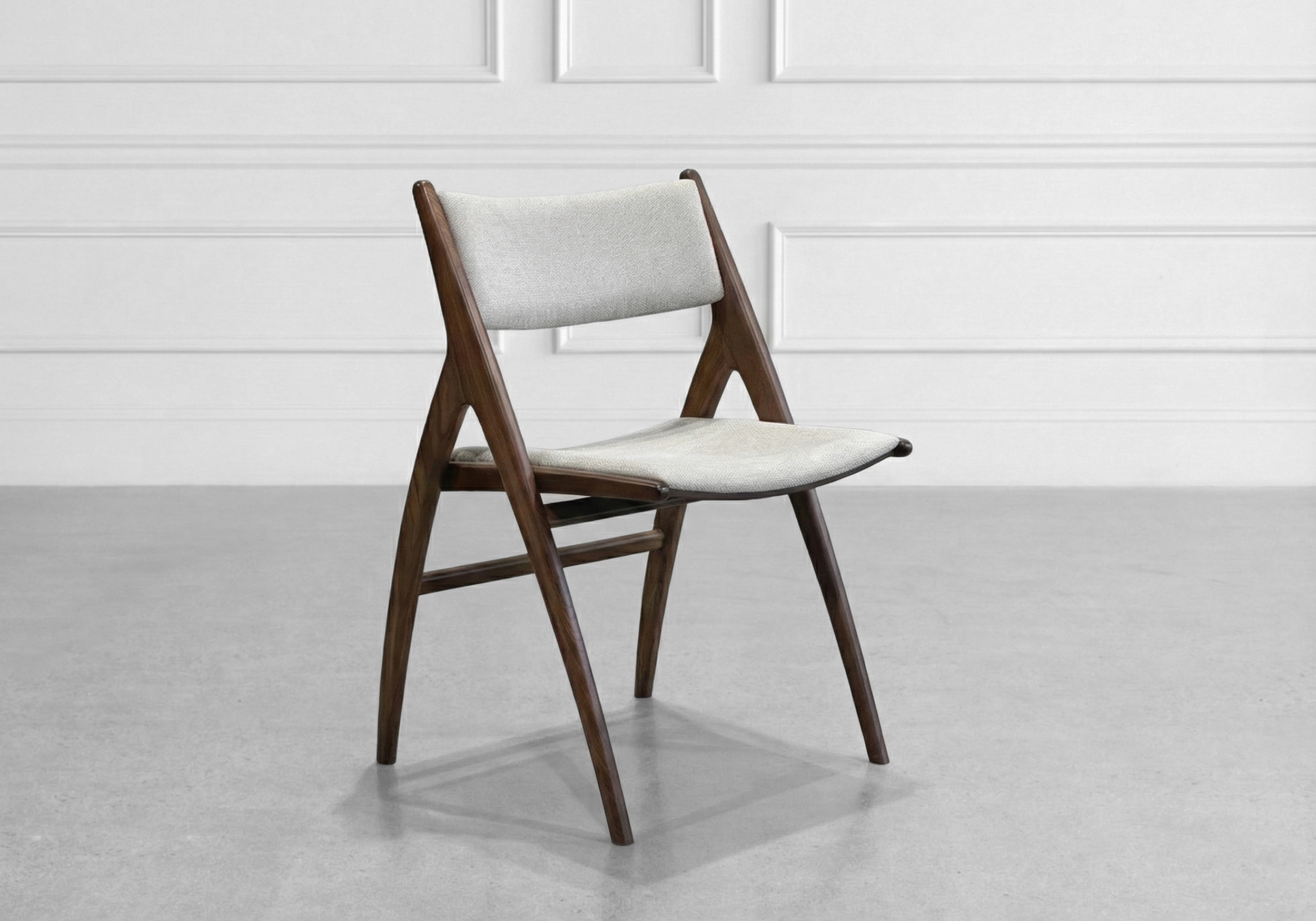 X-Ray Dining Chair in Walnut - Angle
