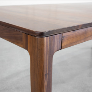 Aurora Dining Table in Walnut - Close Up Aurora Dining Table in Walnut - Close Up