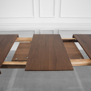 Aurora Dining Table in Walnut - Leaf Aurora Dining Table in Walnut - Leaf