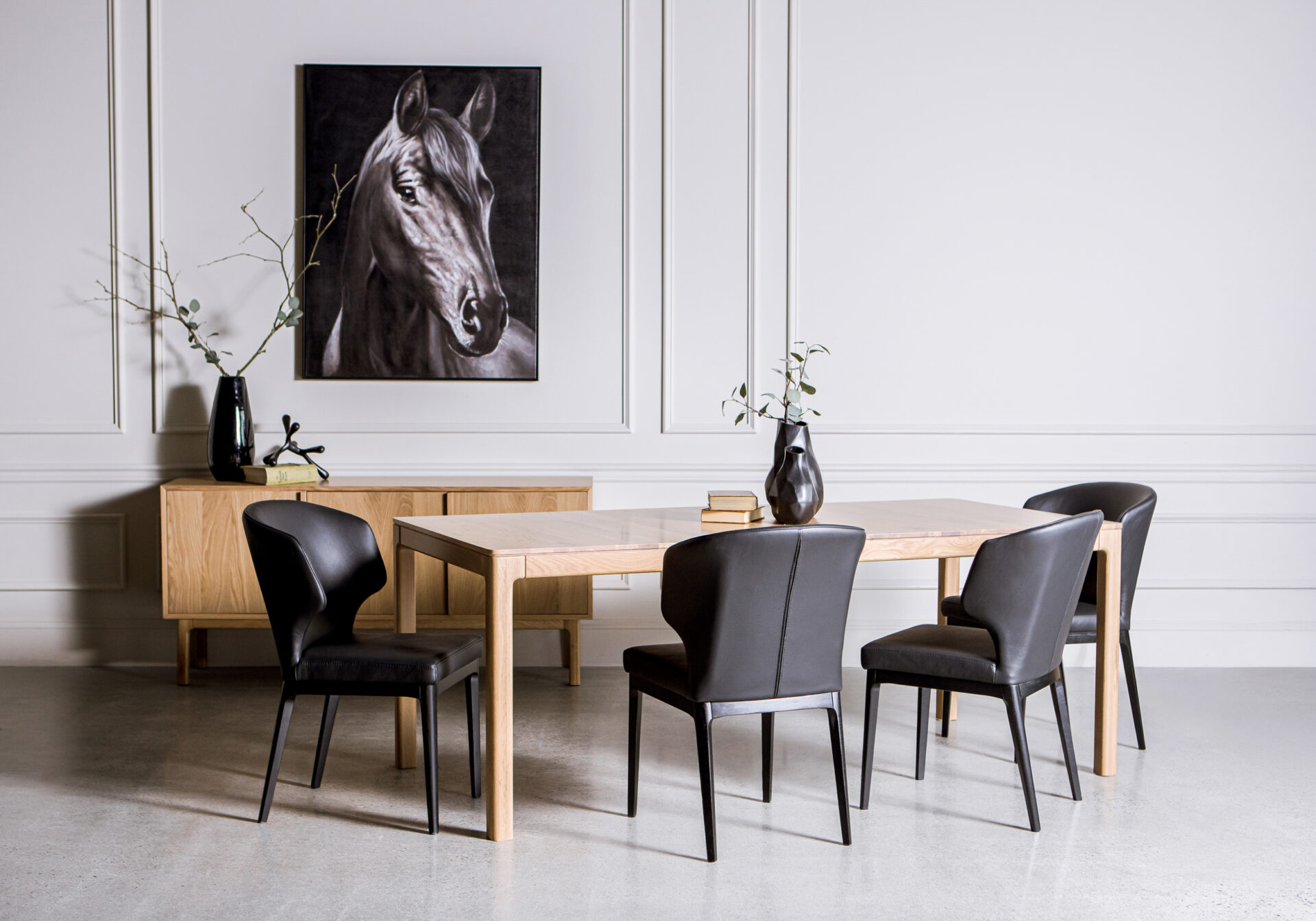 Aurora Dining Table with Blake Chairs