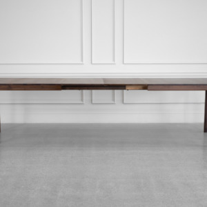 Aurora Extendable Dining Table in Walnut Aurora Extendable Dining Table in Walnut