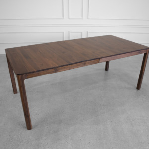 Aurora Extendable Dining Table in Walnut - Angle Aurora Extendable Dining Table in Walnut - Angle