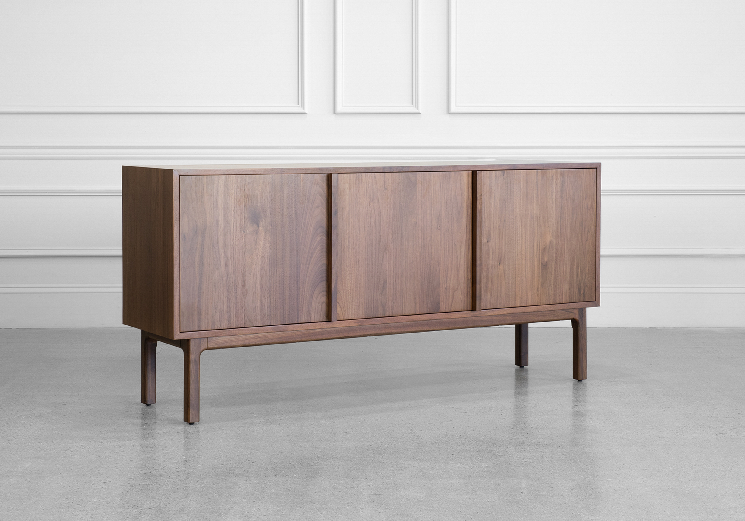Aurora Wood Sideboard in Walnut - Angle