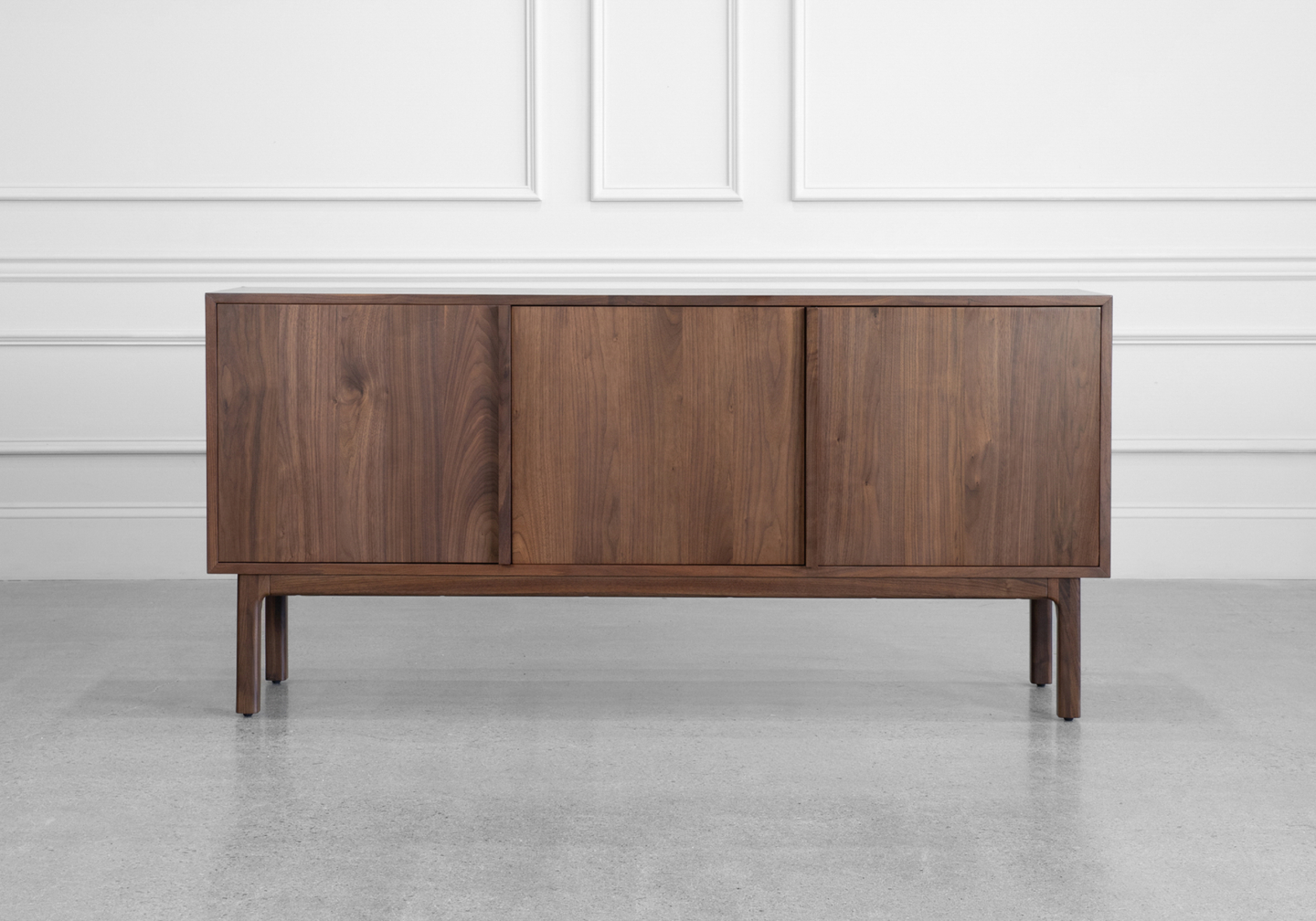 Aurora Wood Sideboard in Walnut - Front