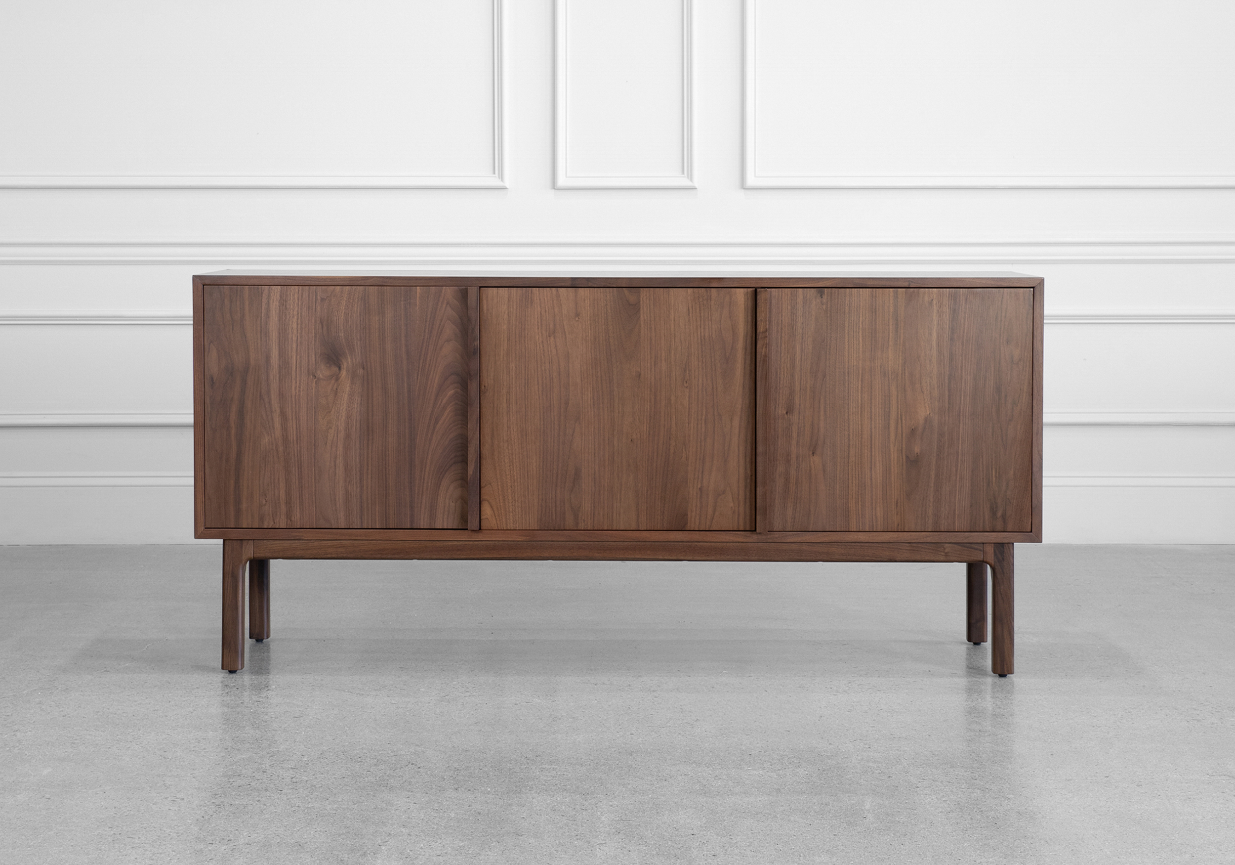 Aurora Wood Sideboard in Walnut - Front