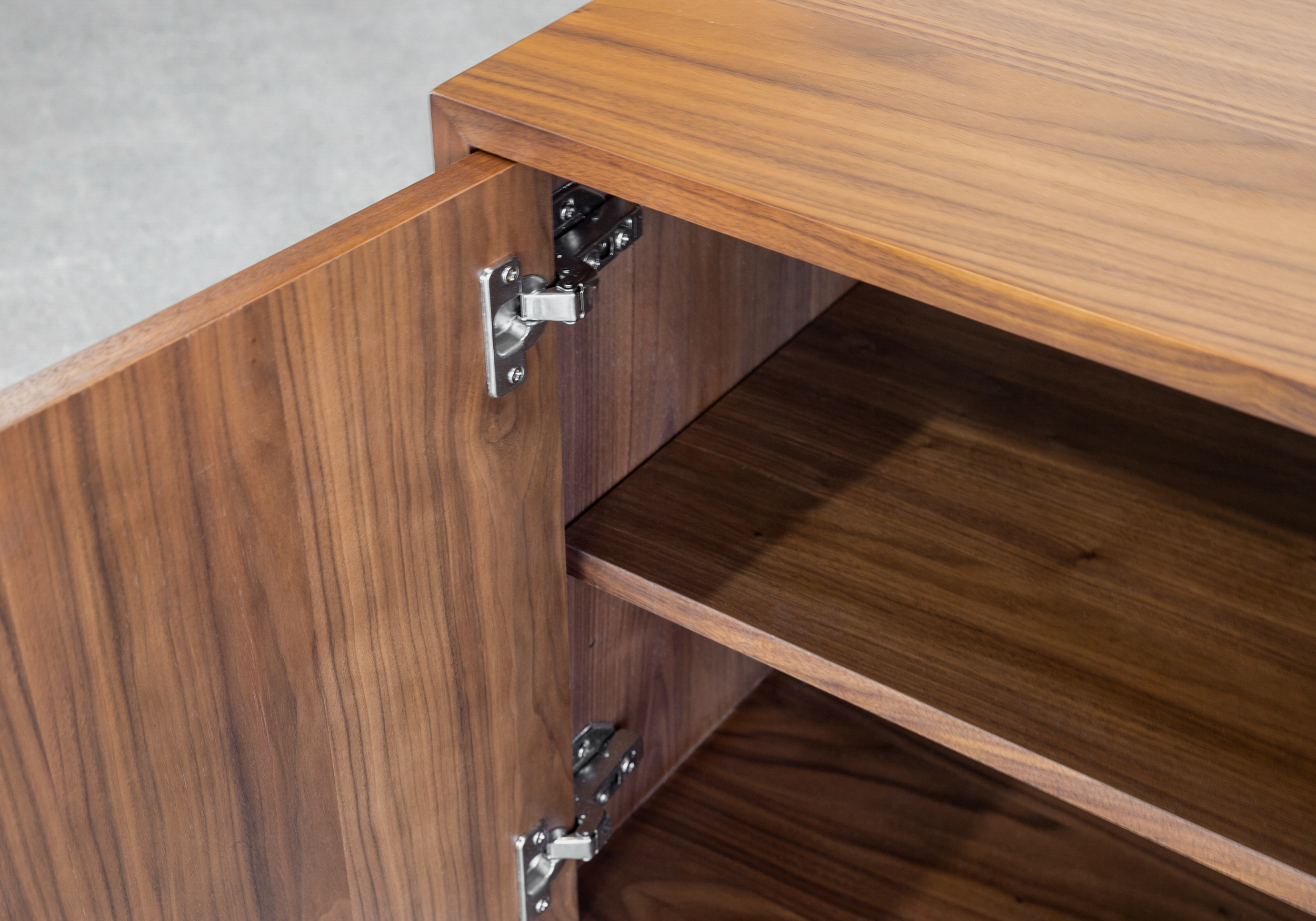 Aurora Wood Sideboard in Walnut - Close Up