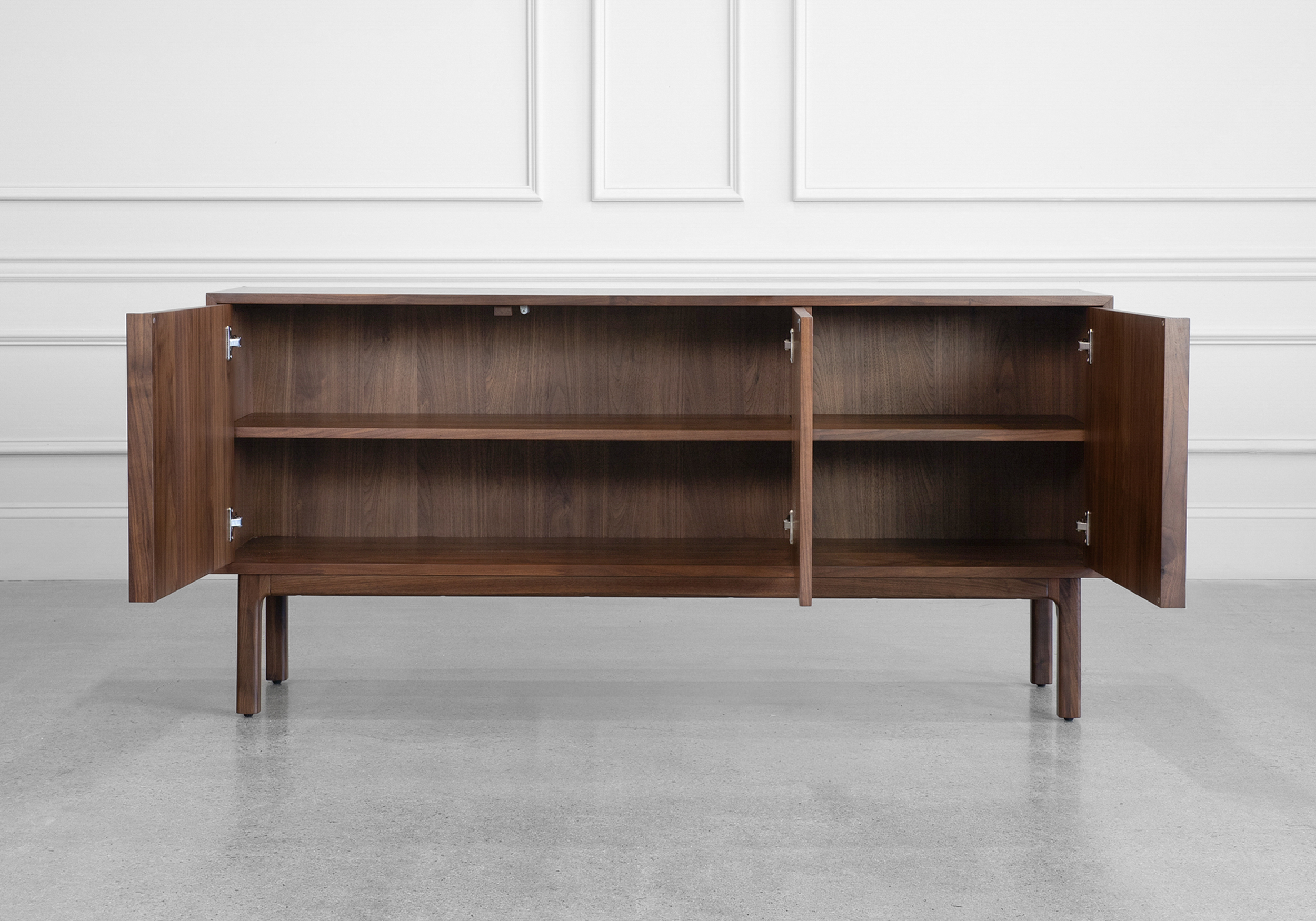 Aurora Wood Sideboard in Walnut - Front