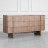 Board Walnut Double Dresser - Angle