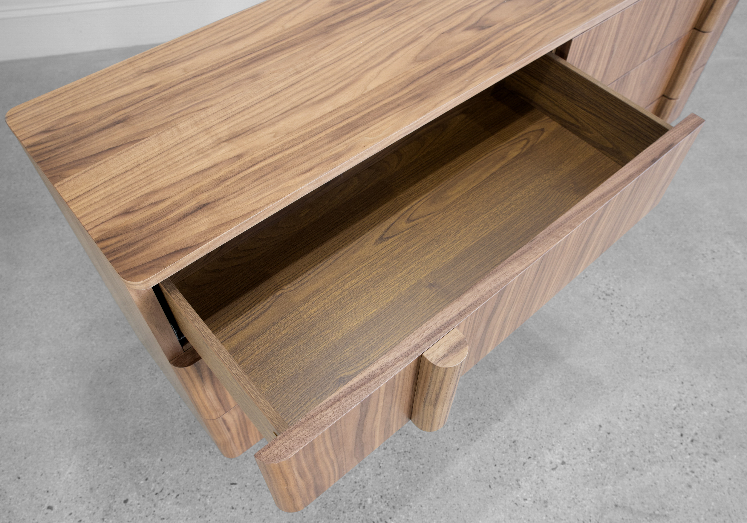 Board Walnut Double Dresser - Drawer