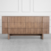Board Walnut Double Dresser - Front
