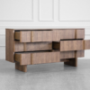 Board Walnut Double Dresser - Angle