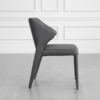 Elche Charcoal Leather Dining Chair - Side Elche Charcoal Leather Dining Chair - Side