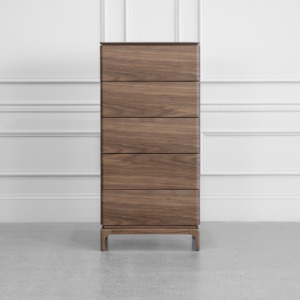 Nice Walnut Wood Tallboy - Front Nice Walnut Wood Tallboy - Front