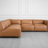 Palma 2-Piece Leather Sectional Sofa