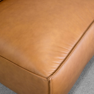 Palma 2-Piece Leather Sectional Sofa - Close Up Palma 2-Piece Leather Sectional Sofa - Close Up