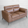 Pamplona Choco Leather Loveseat Pamplona Choco Leather Loveseat