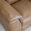 Pamplona Choco Leather Loveseat - Close Up Pamplona Choco Leather Loveseat - Close Up