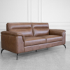 Pamplona Choco Leather Sofa - Angle Pamplona Choco Leather Sofa - Angle