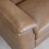 Pamplona Choco Leather Sofa - Close Up Pamplona Choco Leather Sofa - Close Up