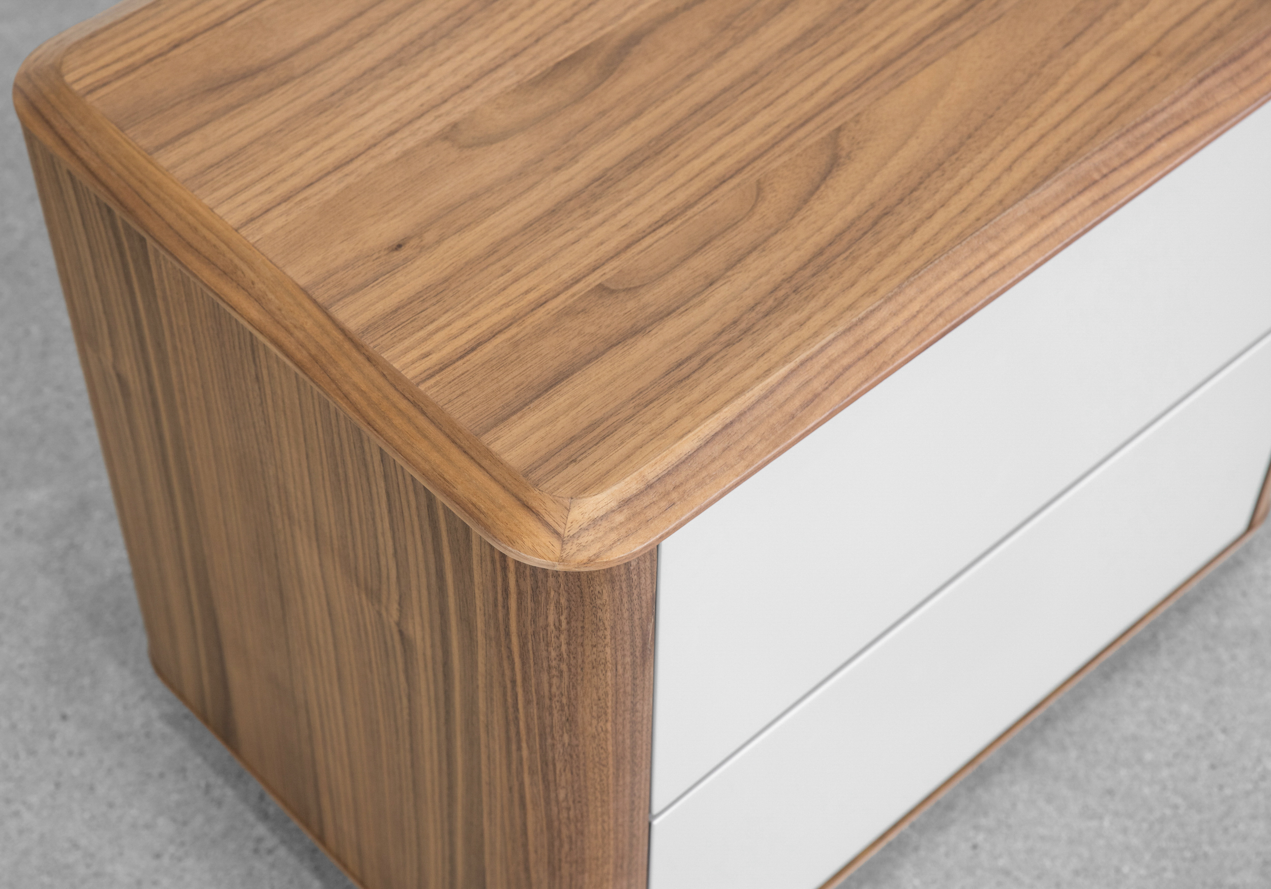 Vienna Wood Nightstand - Close Up