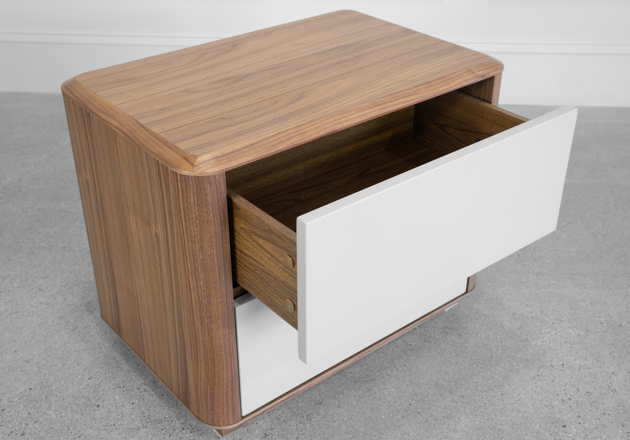 Vienna Wood Nightstand - Drawers