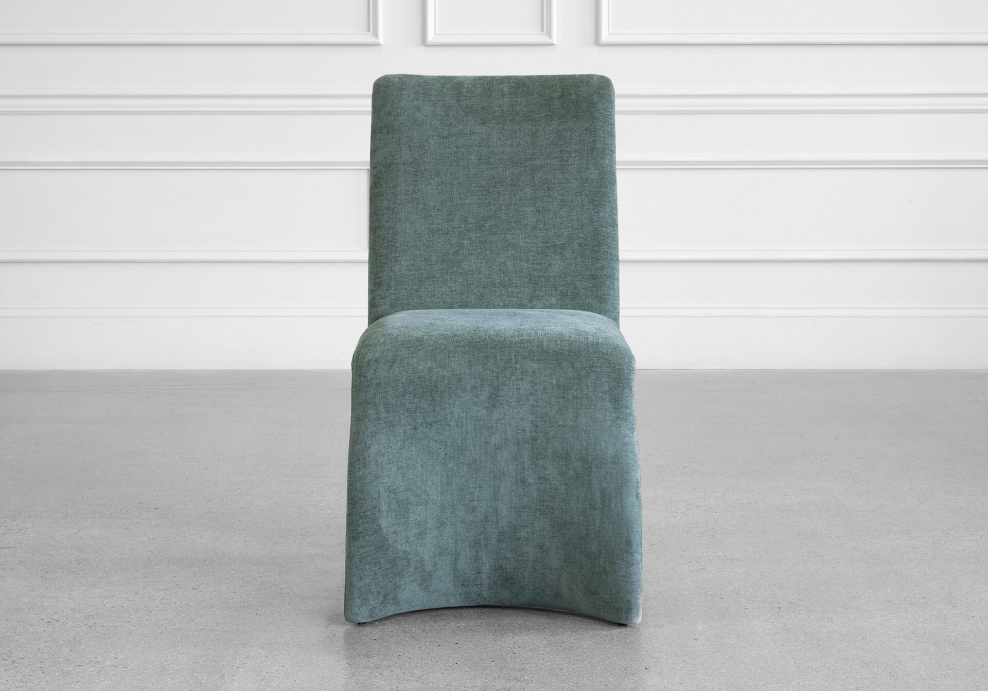 Adelaide Green Fabric Chair - Front