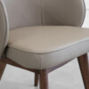 Brescia Leather Swivel Dining Chair - Close Up