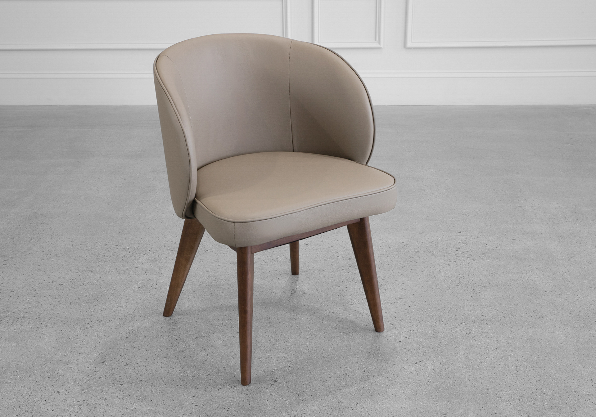 Brescia Leather Swivel Dining Chair
