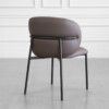 Cana Choco Faux Leather Dining Chair - Back