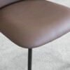 Cana Choco Faux Leather Dining Chair - Close Up