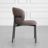 Cana Choco Faux Leather Dining Chair - Side