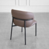 Cana Choco Faux Leather Dining Chair _ Back