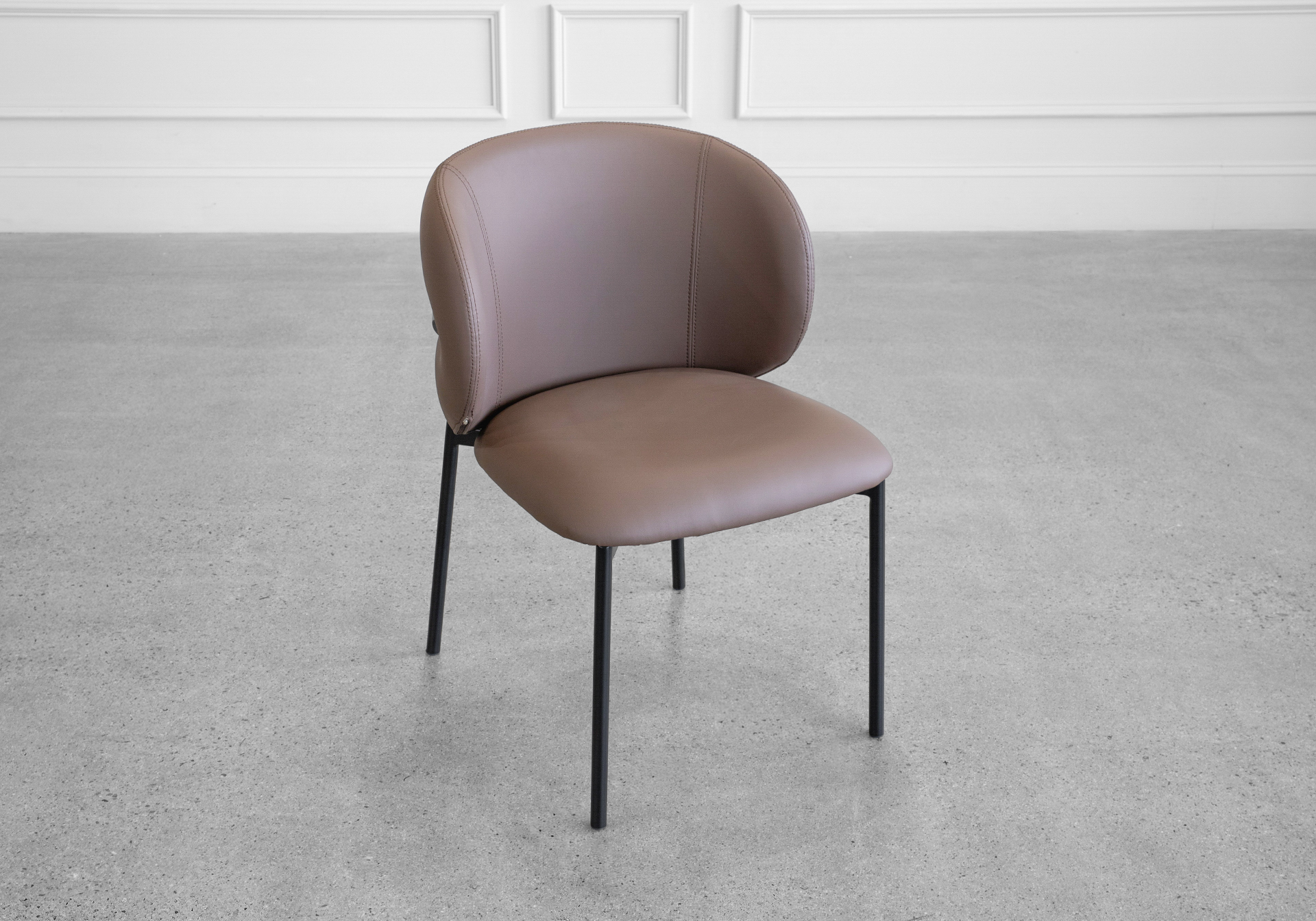 Cana Choco Faux Leather Dining Chair