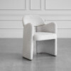 Canberra Beige Fabric Chair - Angle