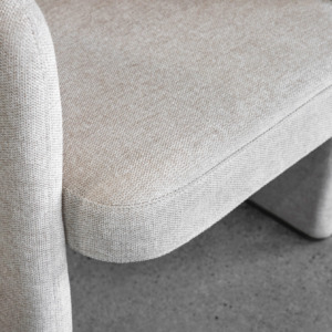 Canberra Beige Fabric Chair - Close Up Canberra Beige Fabric Chair - Close Up