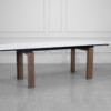 Caracas White Ceramic Dining Table - Angle - 2 Caracas White Ceramic Dining Table - Angle - 2