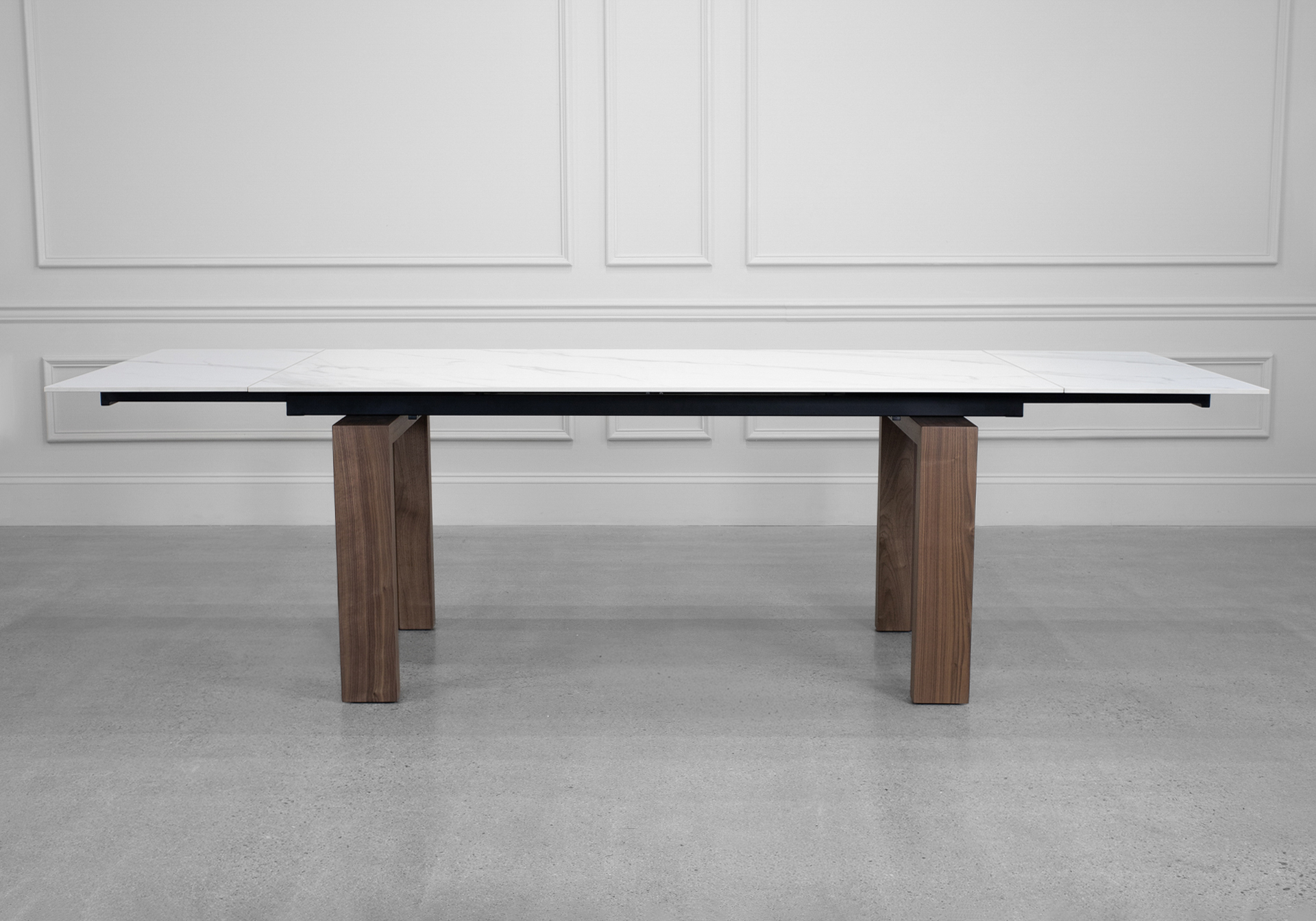 Caracas White Ceramic Dining Table - Front - 2 Caracas White Ceramic Dining Table - Front - 2