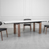 Caracas White Ceramic Dining Table with Chairs Caracas White Ceramic Dining Table with Chairs