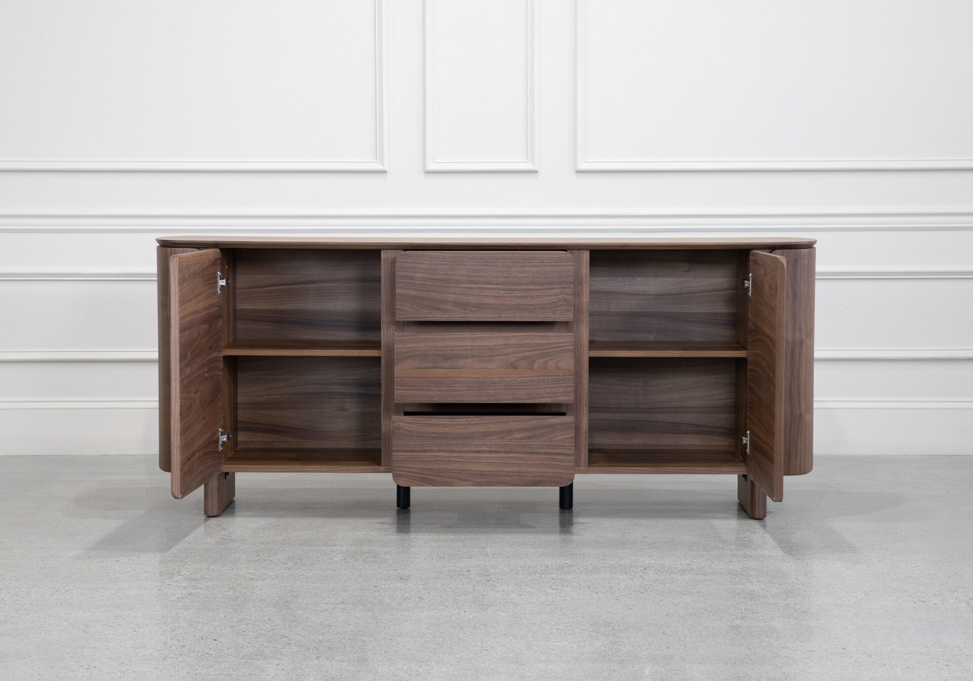 Howard Natural Walnut Sideboard - Front - 2